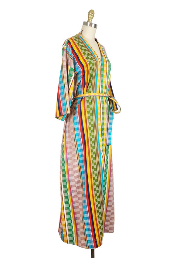 Vintage Caftan - 1970s Caftan - Rainbow Dress - S… - image 5