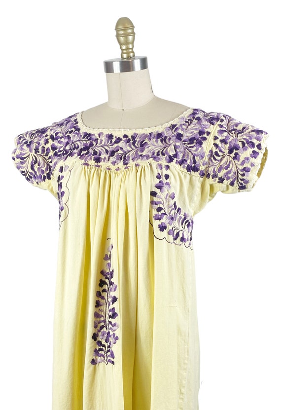 1970s Bohemian Dress with Sheer Lace Panels