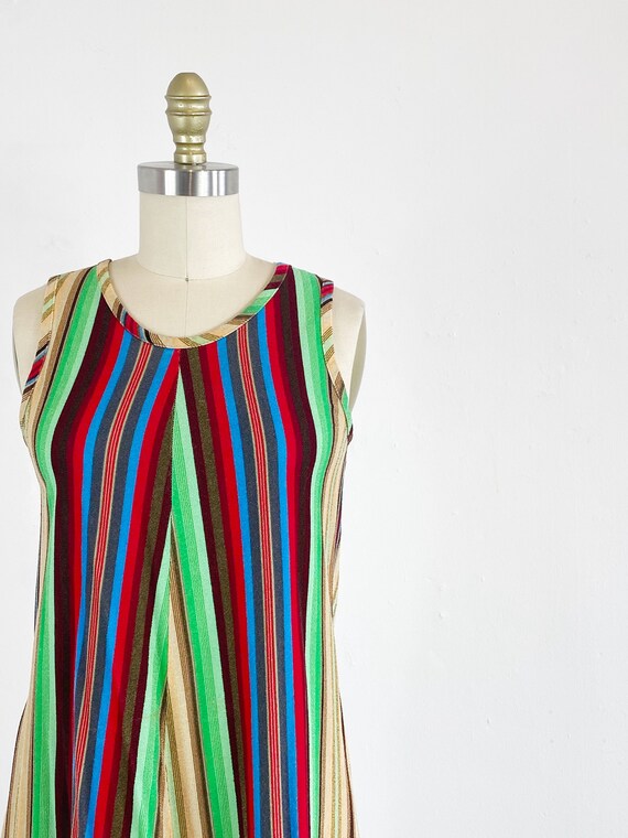 1960s Scooter Dress - Striped Dress - 60s Shift D… - image 3