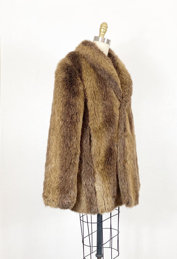 1970s Faux Fur Coat - Faux Fur Coat - Vegan Fur C… - image 4