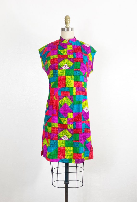 1960s Day Dress - 1960s Shift Dress - 1960s Party… - image 2