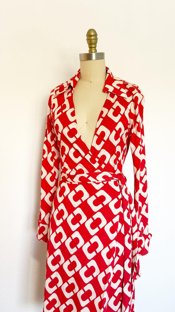 2000s Diane Von Furstenberg Wrap Dress / DVF Dres… - image 8