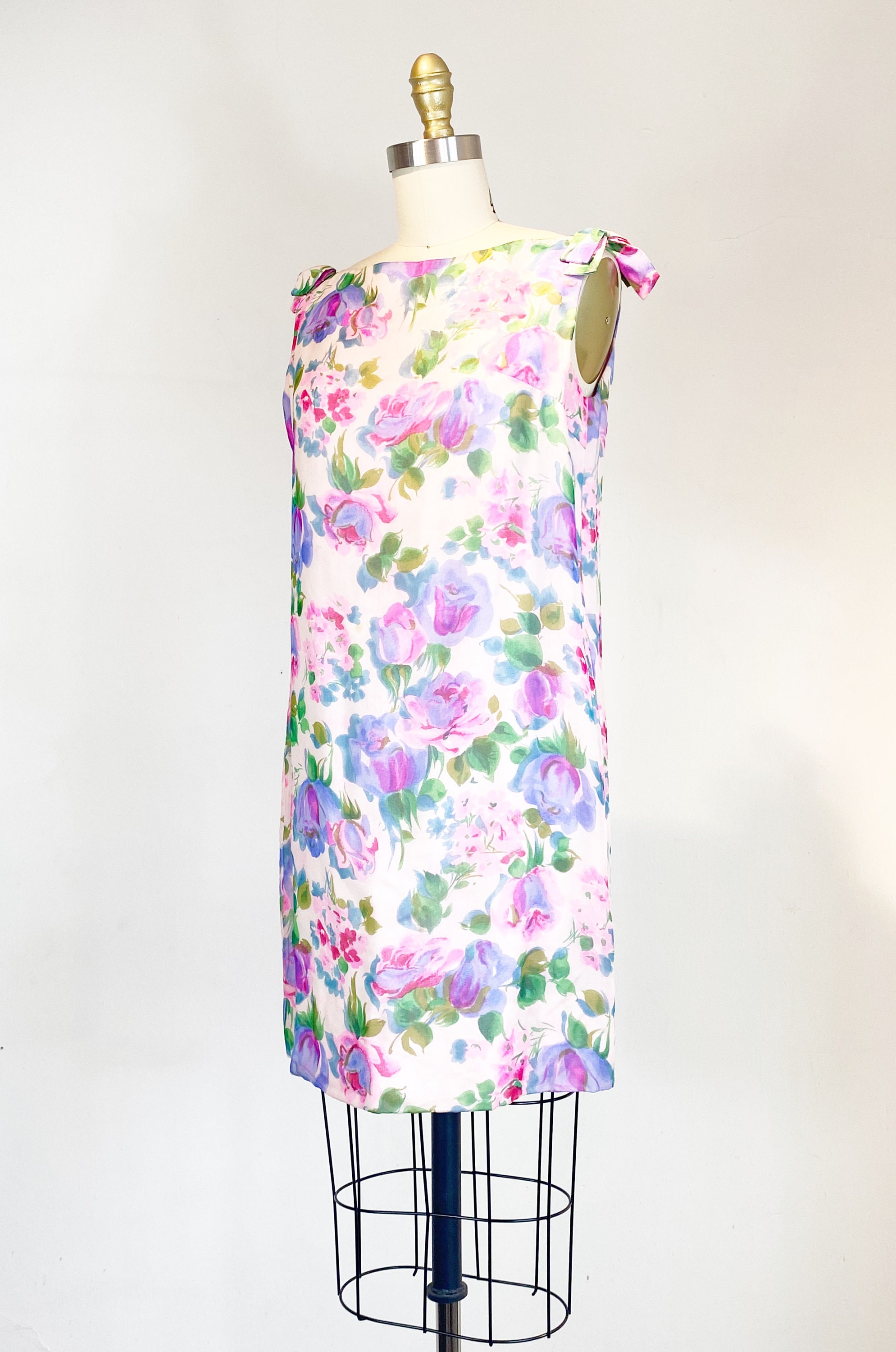 1960s Chiffon & Lame Dress main image 0