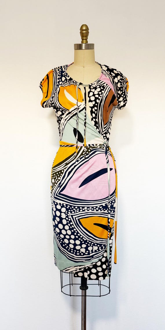 2000s Diane Von Furstenberg Wrap Dress / DVF Dres… - image 2