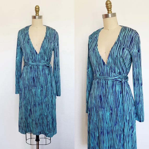 1990s Diane Von Furstenberg Wrap Dress / DVF Dres… - image 1