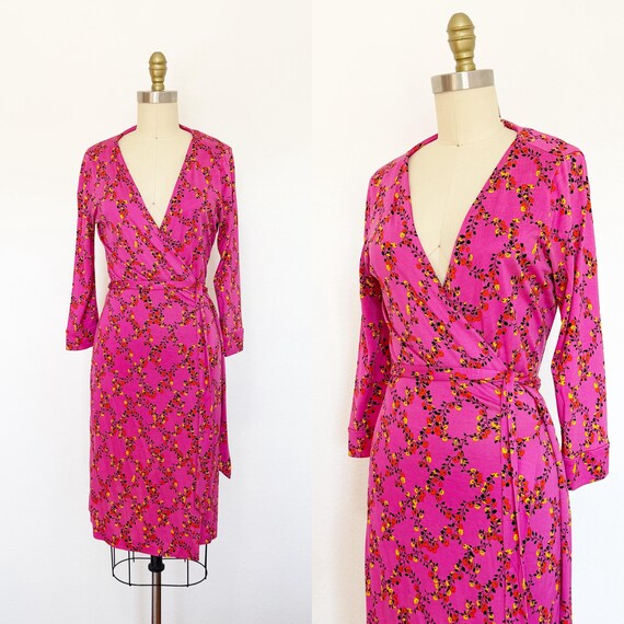 2000s Diane Von Furstenberg Wrap Dress / DVF Dres… - image 1