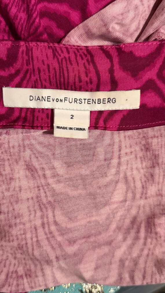 2000s Diane Von Furstenberg Wrap Dress / DVF Dres… - image 8