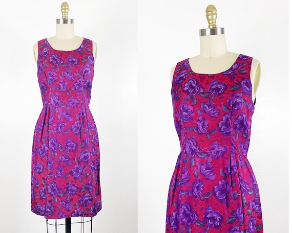 1960s Dress - 1960s Floral Dress - 1960s Party Dre