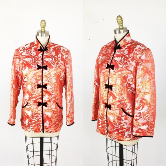 1960s Chinese Jacket - Silk Brocade Jacket - Asia… - image 1