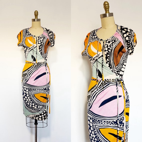 2000s Diane Von Furstenberg Wrap Dress / DVF Dres… - image 1