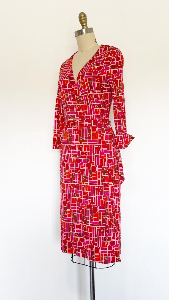 2000s Diane Von Furstenberg Wrap Dress / DVF Dres… - image 7