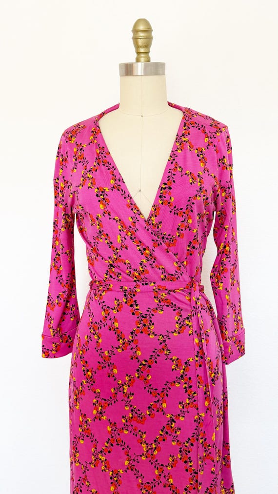2000s Diane Von Furstenberg Wrap Dress / DVF Dres… - image 3