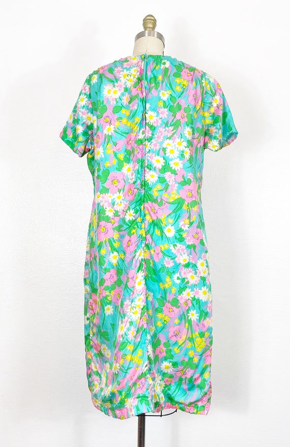 1960s Floral Dress - 1960s Mod Dress - 1960s Dres… - image 6