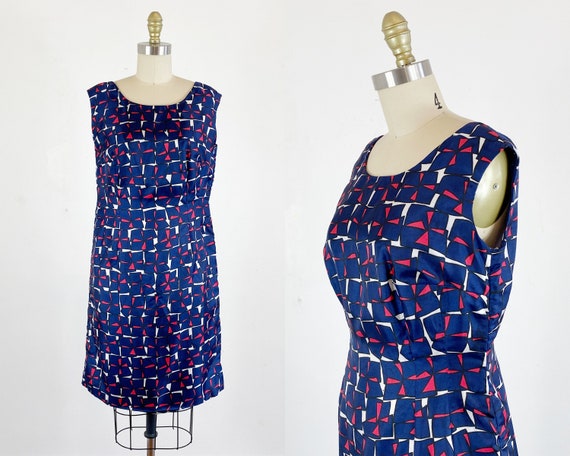 1960s Dress / Shift Dress / Mod Dress / Size Mediu