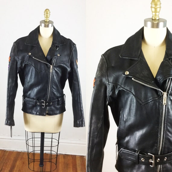 1980s motorcycle jacket // Laughlin river run moto