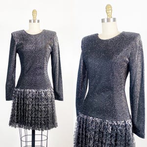 1980s Dress - 1980s Cocktail Dress - 1980s Prom Dress - Size Small - Medium