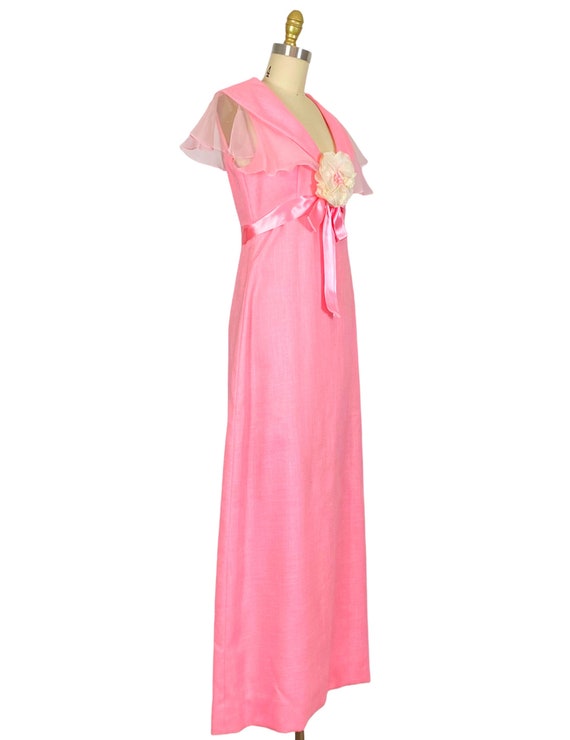 1960s Mollie Parnis Gown - 1960s Pink Gown - 1960… - image 7