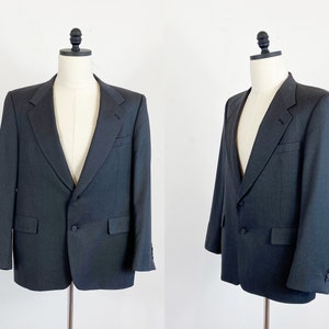 1960s Hart Schaffer & Marx Blazer - Vintage Suit Jacket - Neiman Marcus Blazer - Size 44