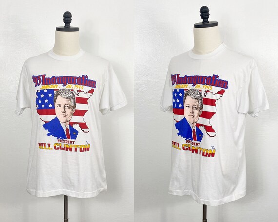 1990s Bill Clinton T Shirt - Bill Clinton Inaugur… - image 1