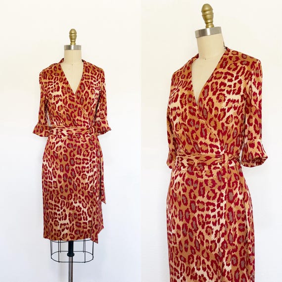 1990s Diane Von Furstenberg Wrap Dress / DVF Dres… - image 1