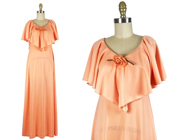 1970s Gown - 1970s Formal Dress - 1970s Evening Dr
