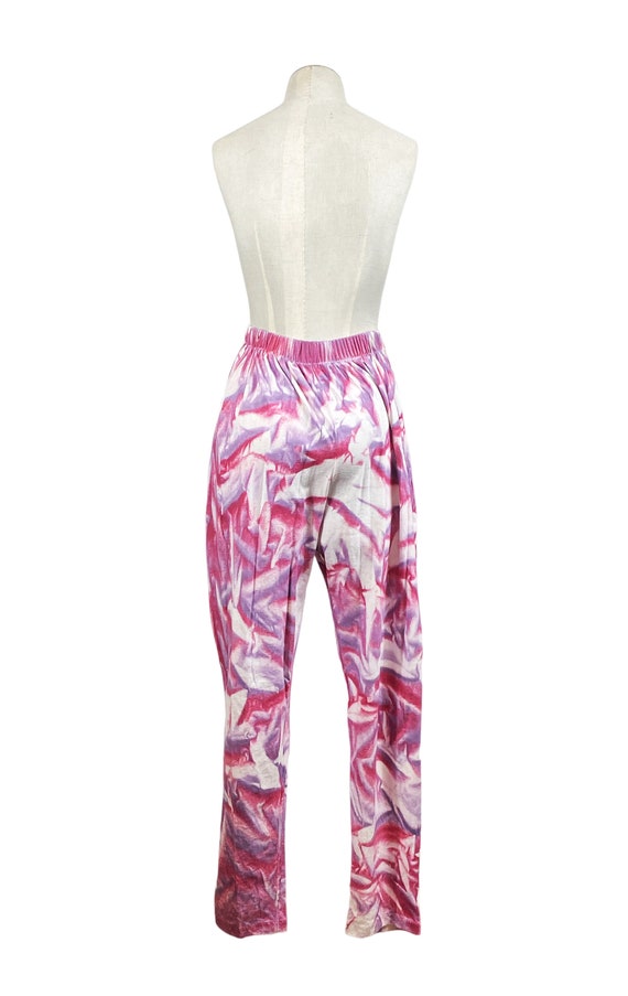 1980s Harem Pants - 1980s Tie Dye Pants - Size Me… - image 5