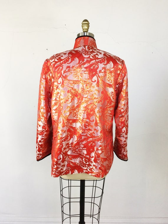 1960s Chinese Jacket - Silk Brocade Jacket - Asia… - image 6