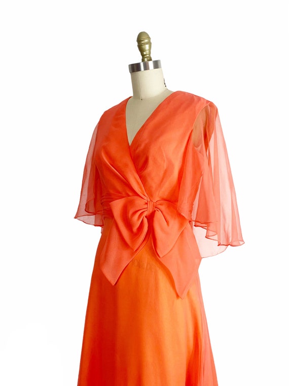 1960s Chiffon Gown - 1960s Miss Elliette Gown - 1… - image 5