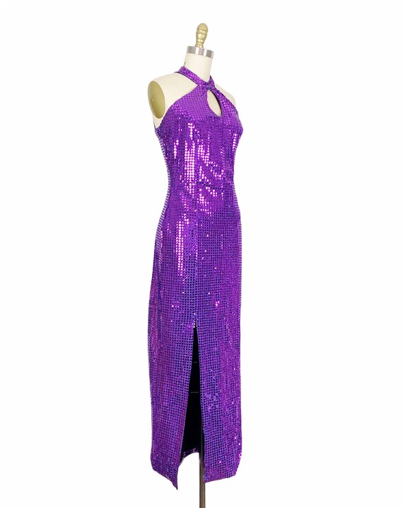 1980s Lurex Gown - 1980s Metallic Gown - 1980s Pr… - image 7