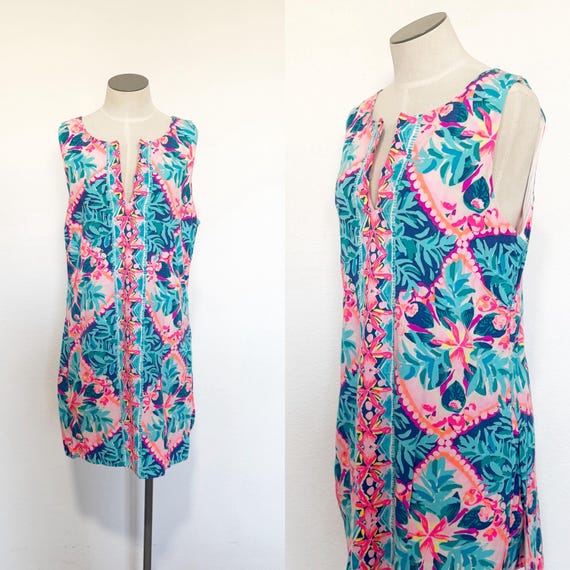Vintage Lilly Pulitzer Romper / Y2K Lilly Pulitzer / Floral Romper / Size Large
