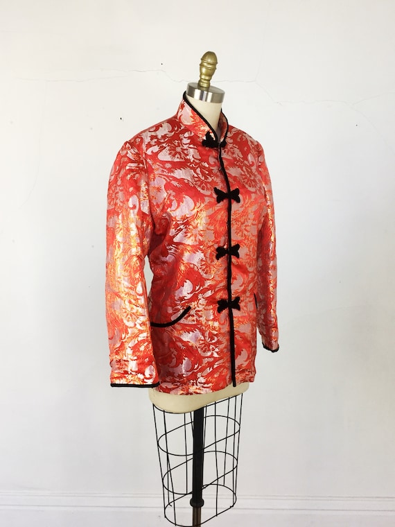 1960s Chinese Jacket - Silk Brocade Jacket - Asia… - image 5