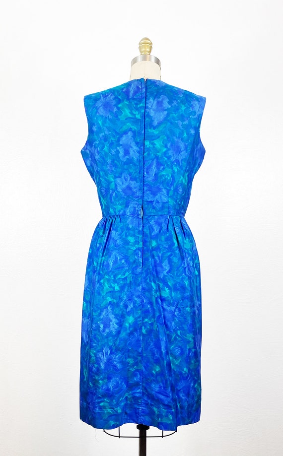 1960s Dress - 1960s Silk Dress - 1960s Floral Dre… - image 5