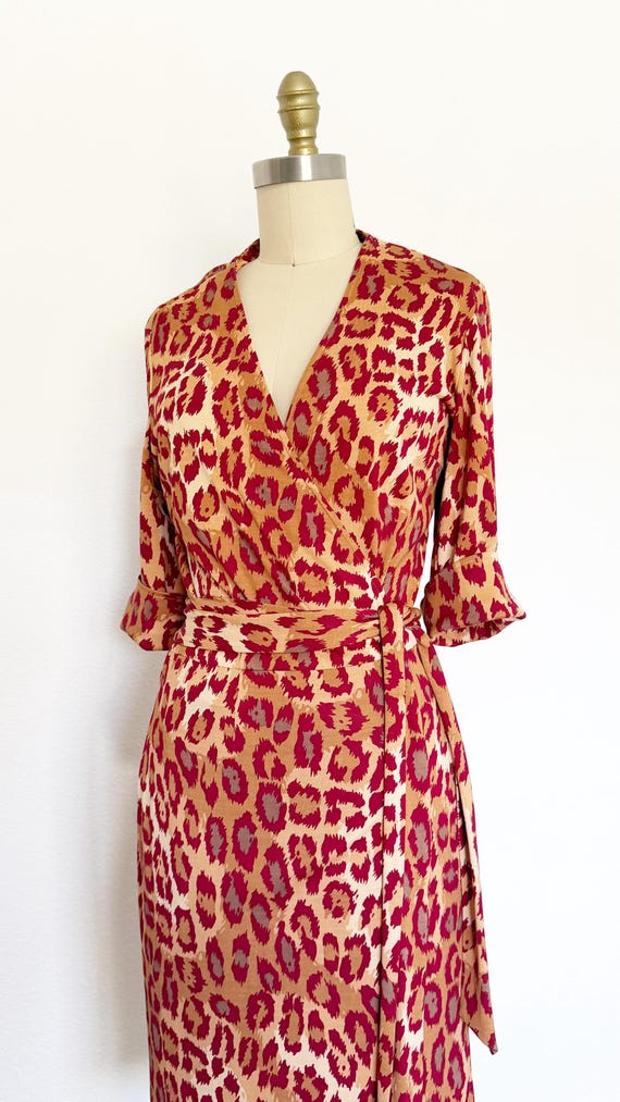 1990s Diane Von Furstenberg Wrap Dress / DVF Dres… - image 7