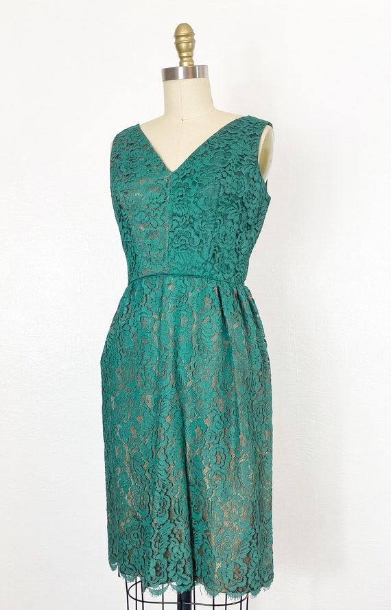 1960s Cocktail Dress - 1960s Lace Dress - 1960s F… - image 6