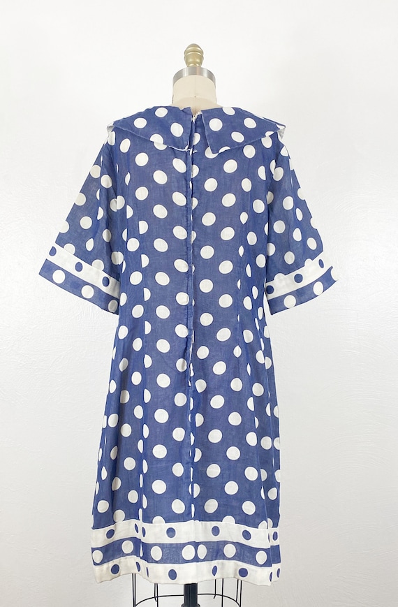 1960s Dress - 1960s Day Dress - 1960s Polkadot Dr… - image 5