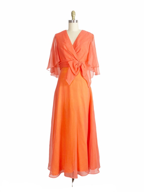 1960s Chiffon Gown - 1960s Miss Elliette Gown - 1… - image 2