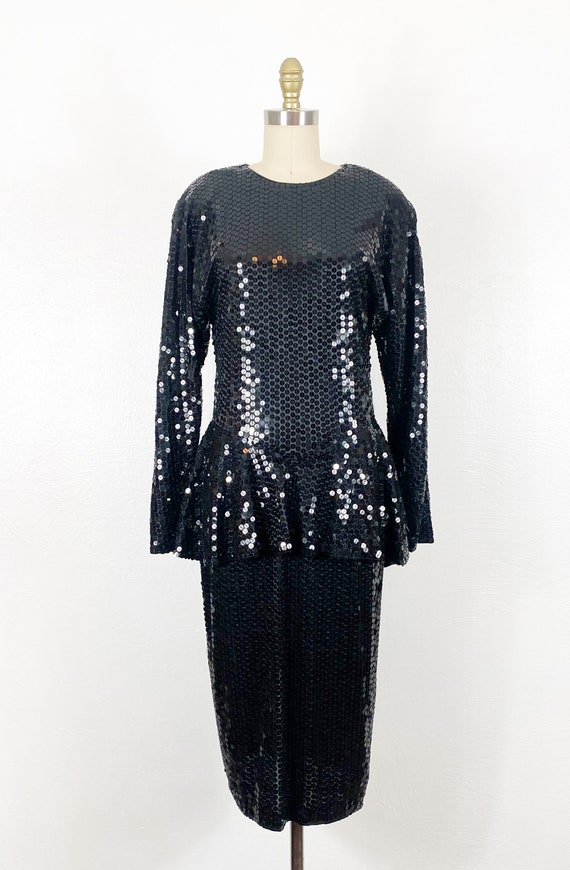 1980s sequin party dress