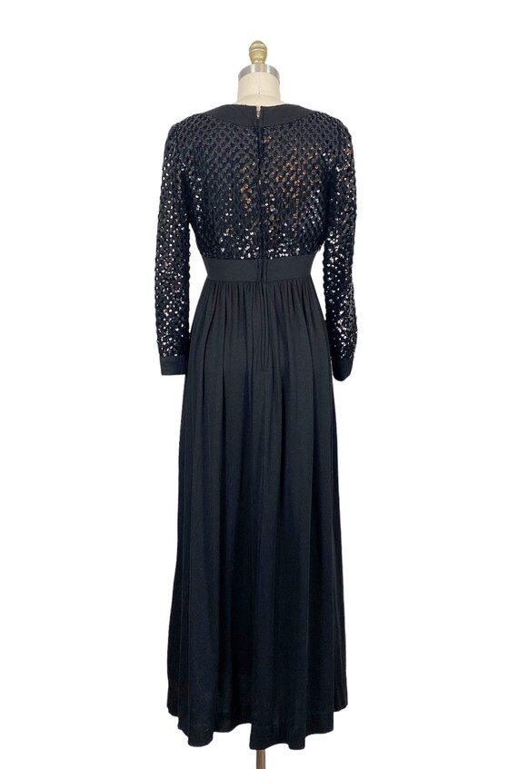 1970s Gown - 1970s Disco Gown - 1970s Sequin Gown… - image 5