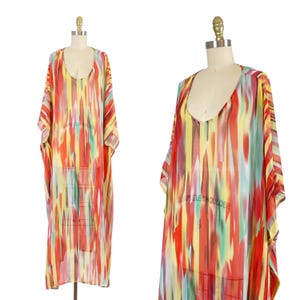 Vintage Caftan - Rainbow Caftan - Muumuu - Vintage Loungewear