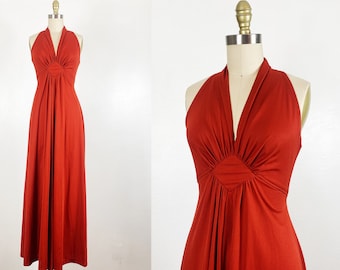 1970s Gown - 1970s Disco Gown - 1970s Studio 54 Gown - Size Small