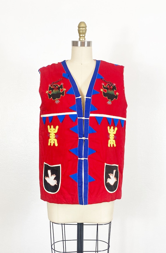 1970s Chinese Vest - Quilted Vest - Quilted Chine… - image 2