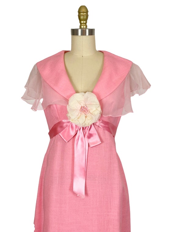 1960s Mollie Parnis Gown - 1960s Pink Gown - 1960… - image 3