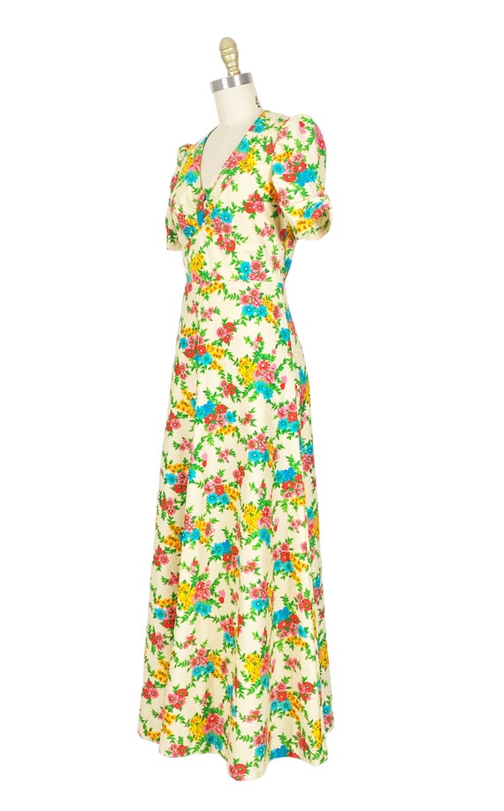 1970s Dress - 1970s Floral Dress - 1970s Maxi Dre… - image 6