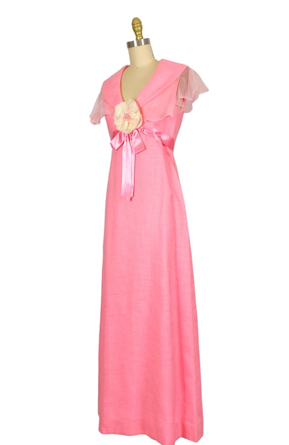 1960s Mollie Parnis Gown 1960s Pink Gown 1960s Pa… Gem