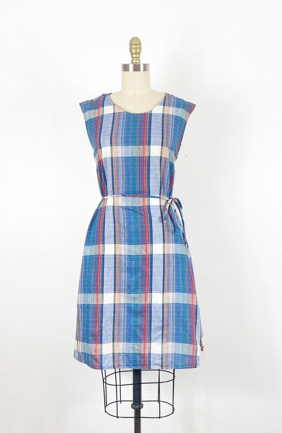 1960s Plaid Dress - 1960s Mod Dress - 1960s Day D… - image 2