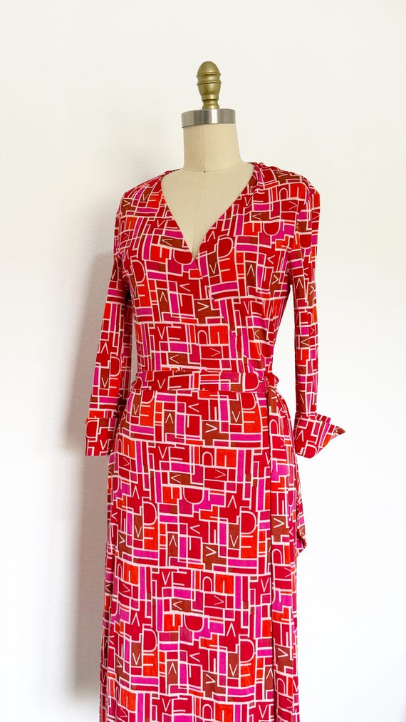 2000s Diane Von Furstenberg Wrap Dress / DVF Dres… - image 8