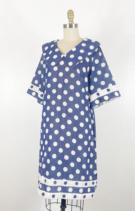 1960s Dress - 1960s Day Dress - 1960s Polkadot Dr… - image 6