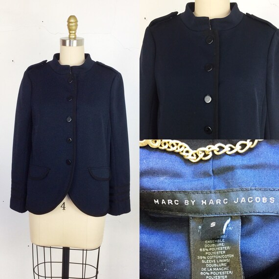 1990s Blazer // Marc Jacobs navy blue blazer // Sm