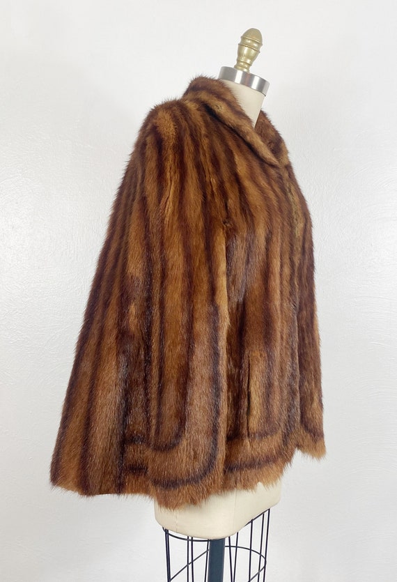 Vintage Fur Cape - Mink Fur Cape - Fur Stole - image 4