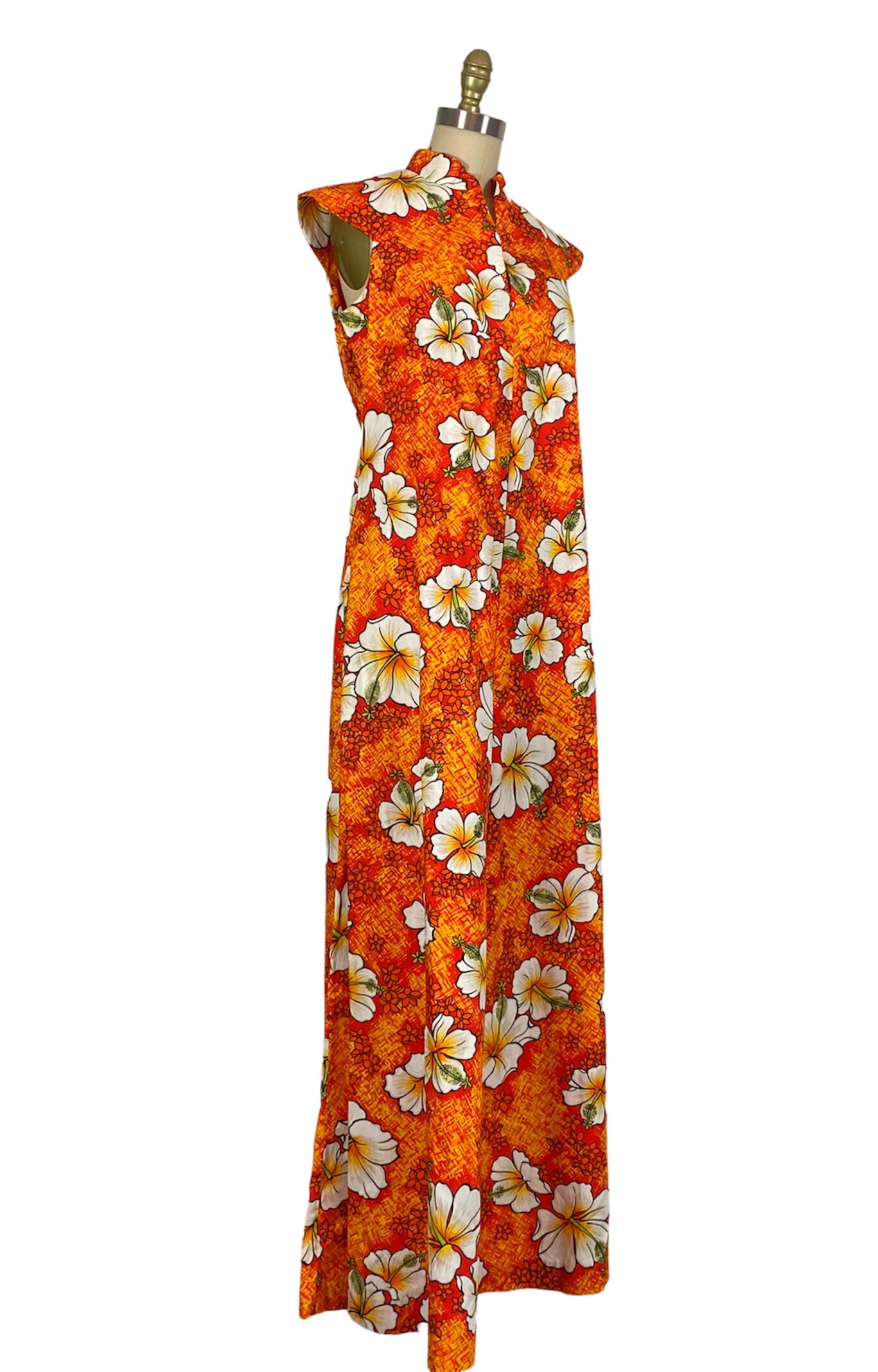 1960s Hawaiian Dress 1960s Hawaiian Maxi Dress Floral Maxi - Etsy